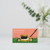 Rasengärtnerei Grasschneiden Moderner Dienst Visitenkarte (Stehend Vorderseite)