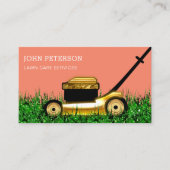 Rasengärtnerei Grasschneiden Moderner Dienst Visitenkarte (Vorderseite)