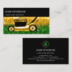 Rasengärtnerei Grasschneiden Visitenkarte