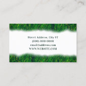 Rasengras inspiriert  visitenkarte (Rückseite)