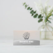 Rasenhandschuhe, die die Silberlandschaft des Baum Visitenkarte (Stehend Vorderseite)