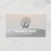 Rasenhandschuhe, die die Silberlandschaft des Baum Visitenkarte (Vorderseite)