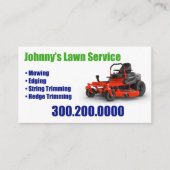 Rasenlandschaft RasenmähVisitenkarten Visitenkarte (Vorderseite)