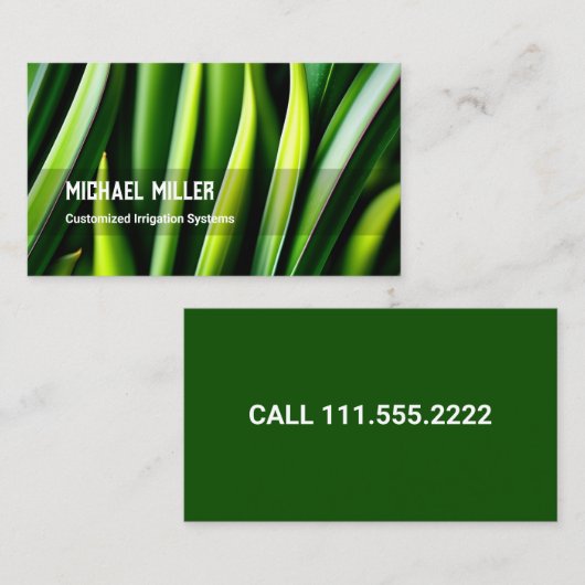 Rasenmähbewässerung Visitenkarte (Vorne/Hinten)