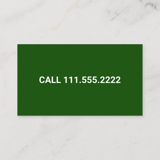 Rasenmähbewässerung Visitenkarte (Rückseite)