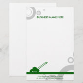 Rasenmähen Briefpapier (Vorne/Hinten)