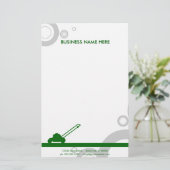 Rasenmähen Briefpapier (Stehend Vorderseite)