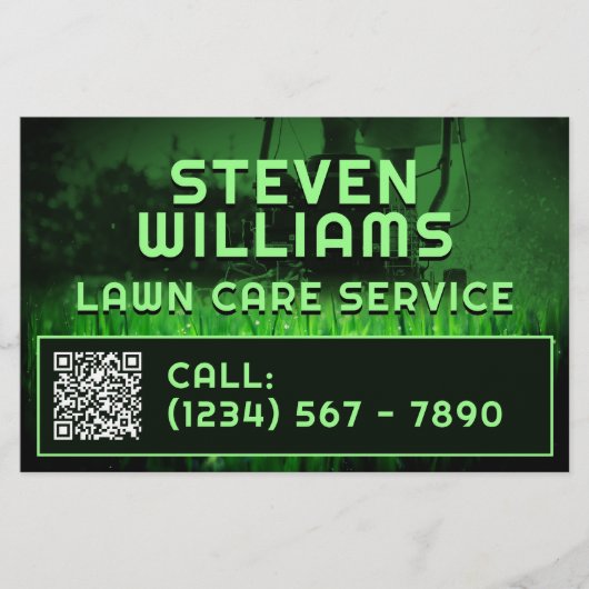 Rasenmähen Flyer (Vorne)