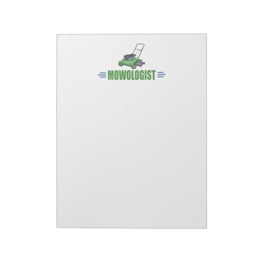 Rasenmähen Grasrasen Landschaftsgärten Notizblock (Rotiert)