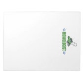 Rasenmähen Grasrasen Landschaftsgärten Notizblock (Vorderseite)