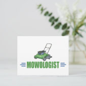 Rasenmähen Grasrasen Landschaftsgärten Postkarte (Stehend Vorderseite)