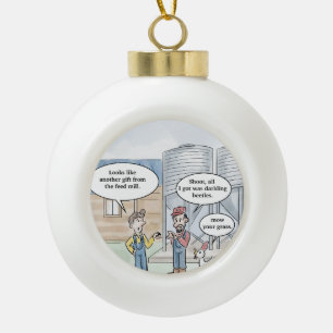 Rasenmähen Keramik Kugel-Ornament