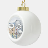 Rasenmähen Keramik Kugel-Ornament (Rechts)