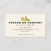 Rasenmähen Landschaftsgärtnerdienste Maßgeschneide Visitenkarte (Rückseite)