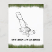 Rasenmähen Rasenfläche Flyer (Hinten)