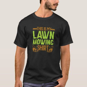 Rasenmähen Rasenmäher Landschaftsgärtner Gras schn T-Shirt