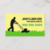 Rasenmähen Visitenkarte (Vorderseite)