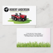 Rasenmäher auf Gras | Hedge Trimmer Visitenkarte (Vorne/Hinten)