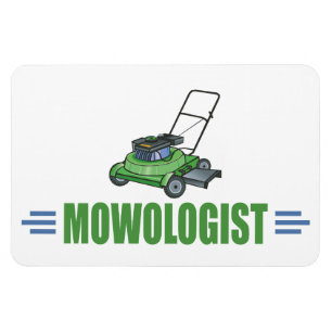 Rasenmäher auf Rasenflächen Landschaftsgärten Magnet