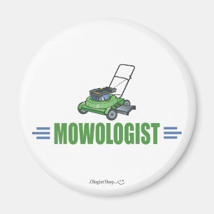 Rasenmäher auf Rasenflächen Landschaftsgärten Magnet