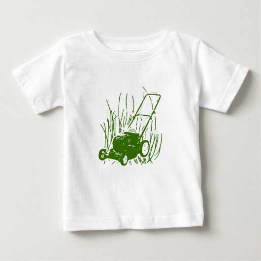 Rasenmäher Baby T-shirt (Vorderseite)