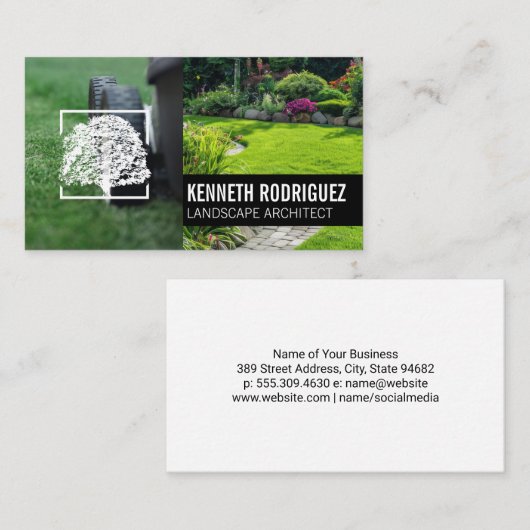Rasenmäher | Back Yard Garden Visitenkarte (Vorne/Hinten)
