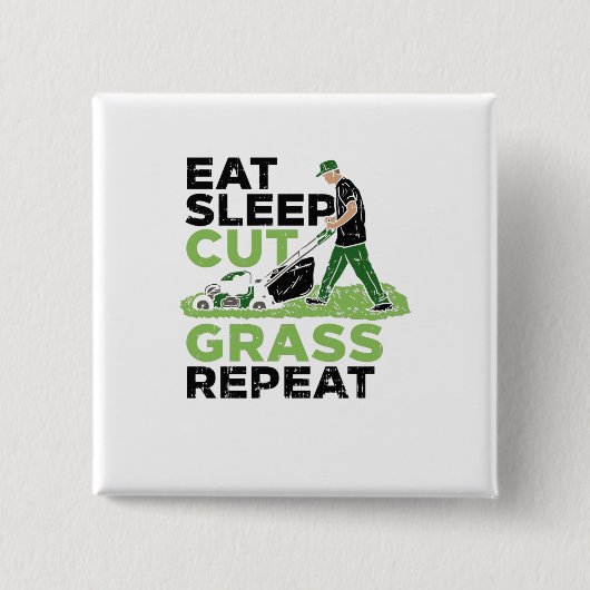 Rasenmäher Button (Vorderseite)