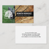 Rasenmäher | Chopped Wood | Baumlogo Visitenkarte (Vorne/Hinten)