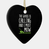 Rasenmäher - das Gras ruft Keramik Ornament (Rechts)