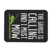 Rasenmäher - das Gras ruft Magnet (Horizontal)