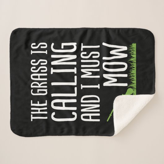 Rasenmäher - das Gras ruft Sherpadecke (Vorderseite (Horizontal))