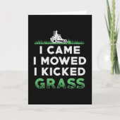 Rasenmäher, den ich mähen ließ, kickte ich Grasmäh Karte (Vorderseite)