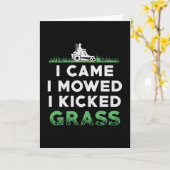 Rasenmäher, den ich mähen ließ, kickte ich Grasmäh Karte (Gelbe Blume)