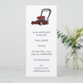 Rasenmäher Einladung (Stehend Vorderseite)