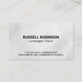 Rasenmäher fahren | Grass Business Card ausschneid Visitenkarte (Rückseite)