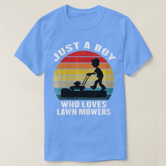 Rasenmäher für Jungen Kindermäher T-Shirt (Design vorne)