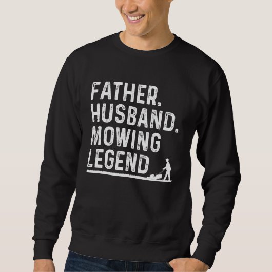 Rasenmäher für Männer Vater Rasenmäher Landscapi Sweatshirt (Vorderseite)