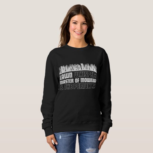 Rasenmäher. Garten Rasenmäher Sweatshirt (Vorne ganz)