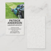 Rasenmäher | Gartengutschein Visitenkarte (Vorne/Hinten)