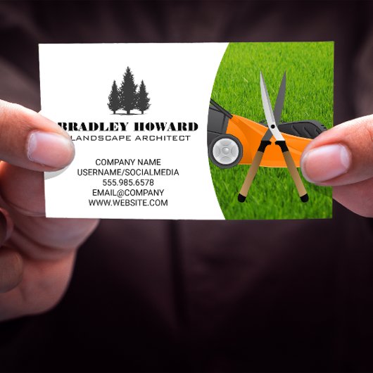 Rasenmäher | Gartenscheren | Gras Visitenkarte