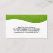 Rasenmäher | Gartenscheren | Gras Visitenkarte (Rückseite)