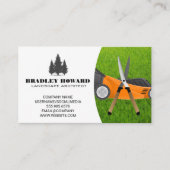 Rasenmäher | Gartenscheren | Gras Visitenkarte (Vorderseite)