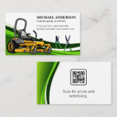 Rasenmäher | Gartenwerkzeuge Visitenkarte (Vorne/Hinten)