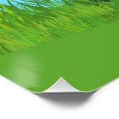 Rasenmäher-Geburtstagsfeier Poster (Ecke)