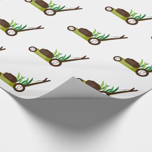 Rasenmäher Geschenkpapier (Ecke)