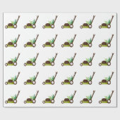 Rasenmäher Geschenkpapier (Flach)