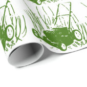 Rasenmäher Geschenkpapier (Rolleneckpunkt)
