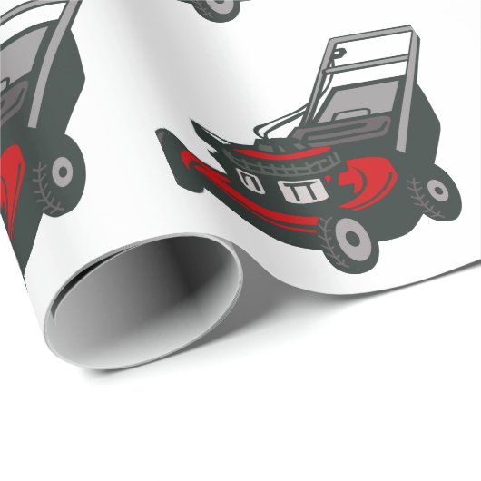 Rasenmäher Geschenkpapier (Rolleneckpunkt)