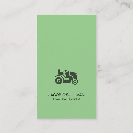 Rasenmäher Gras Landschaft Visitenkarte (Vorderseite)