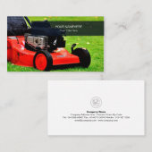 Rasenmäher Gras Landschaft Visitenkarte (Vorne/Hinten)